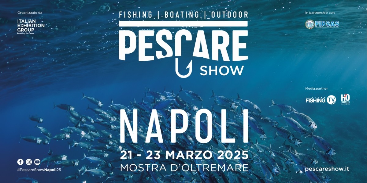 Pescare Show Napoli 2025: seconda edizione dal 21 al 23 marzo