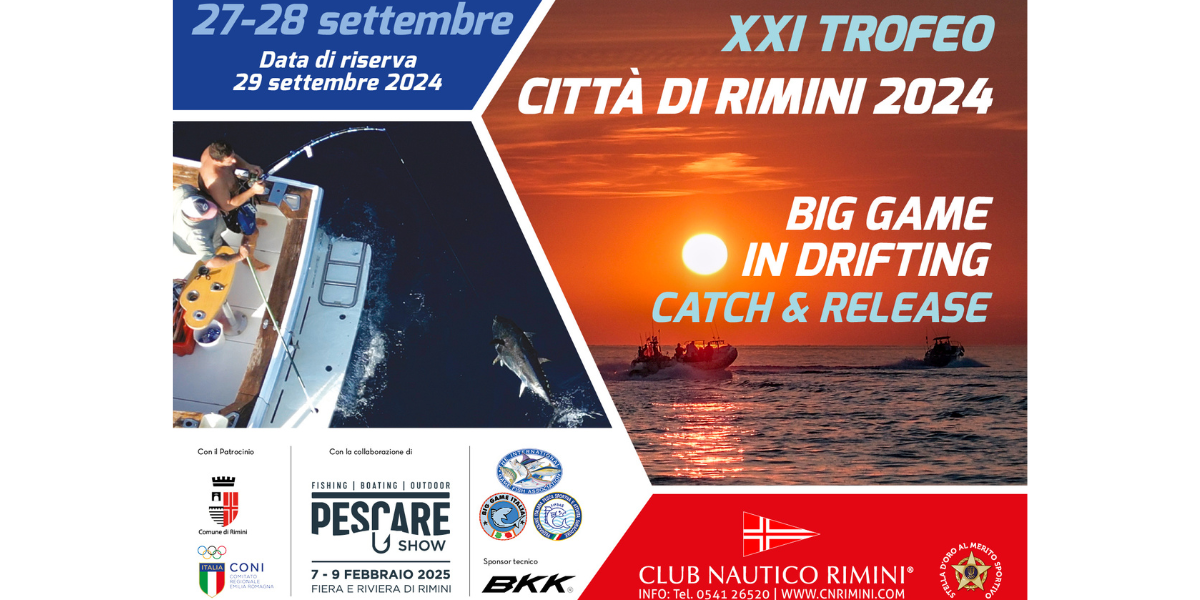 Torna il Trofeo “Città di Rimini” con la collaborazione di Pescare Show