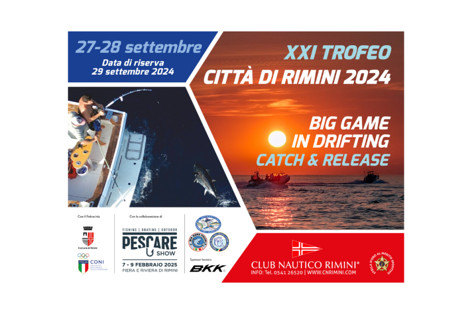 Torna il Trofeo “Città di Rimini” con la collaborazione di Pescare Show