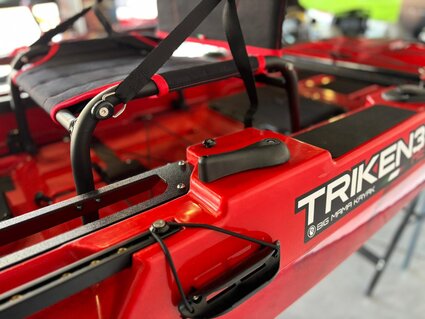 TRIKEN 380 REVOLUTION kayak fishing with propel